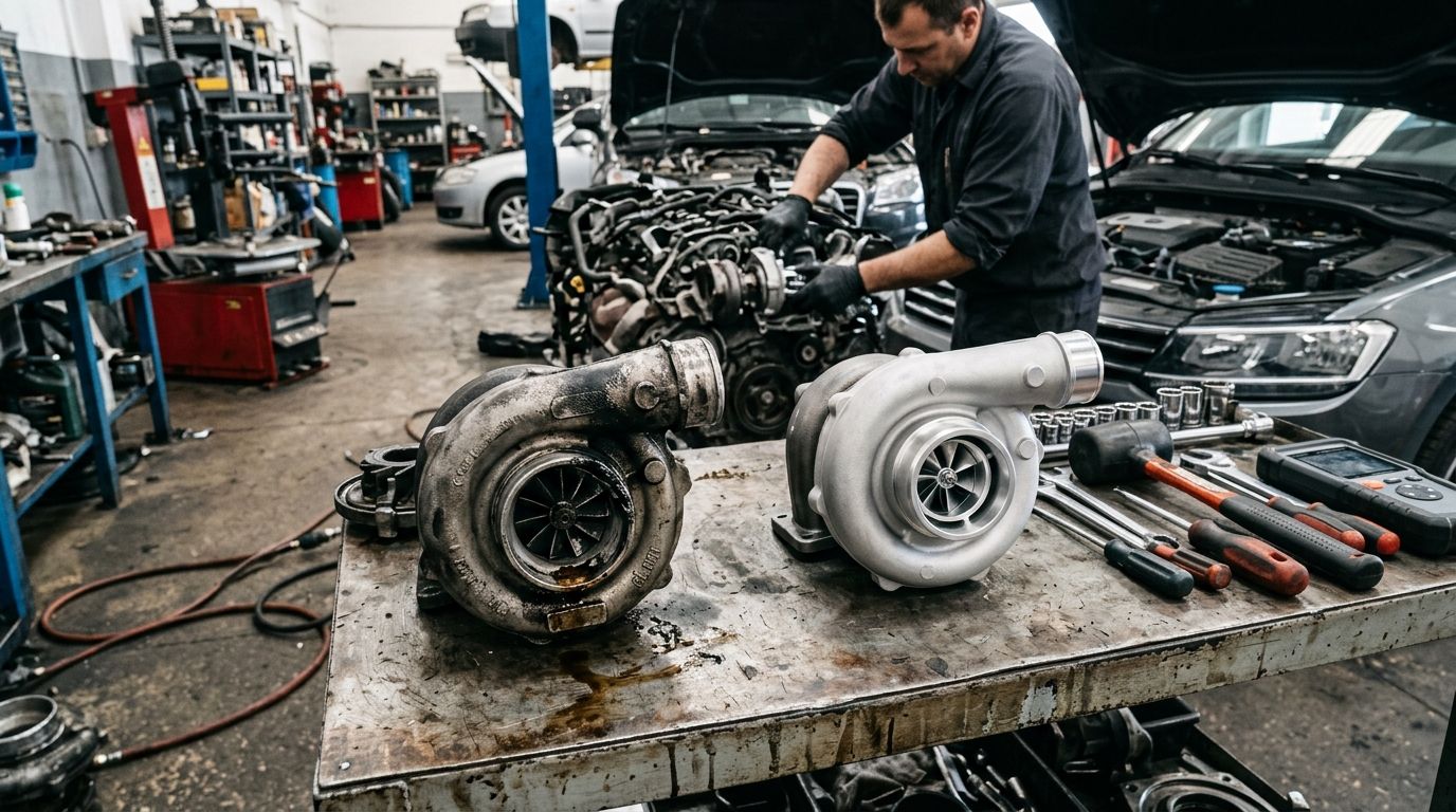 Turbosprężarka: objawy awarii i koszt naprawy w warsztacie