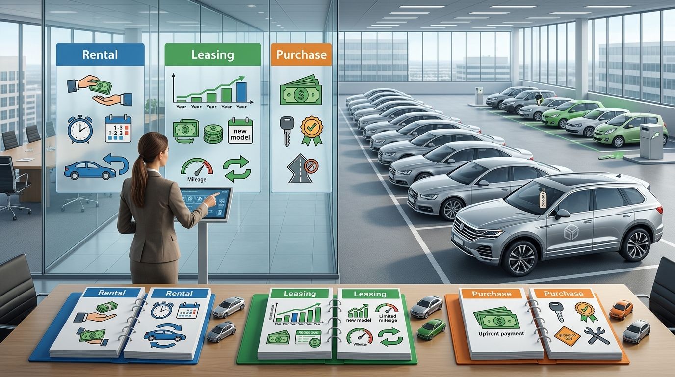 Jak wybrać auto firmowe: leasing, wynajem czy zakup?